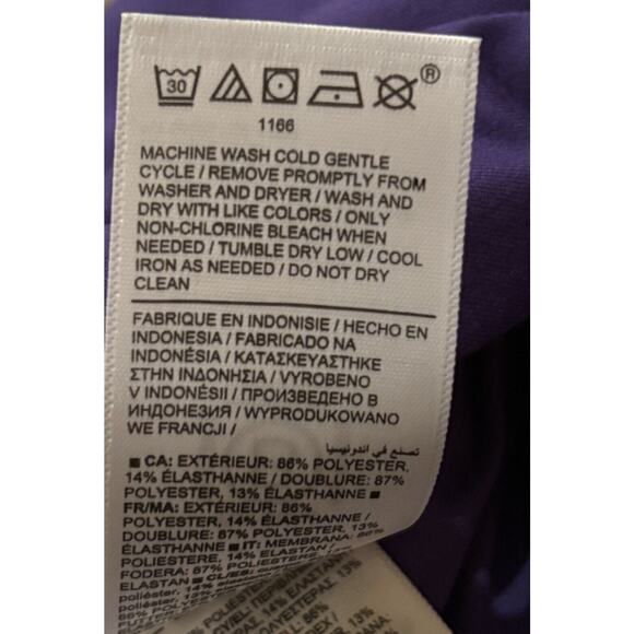 Athleta Brooklyn Lined Lightweight Workout Pants Purple 6P Petite NWT - Picture 10 of 10